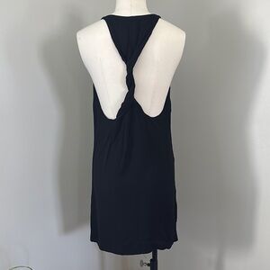 Zara Black Mini Dress with Twisted Racerback Style Sz XS